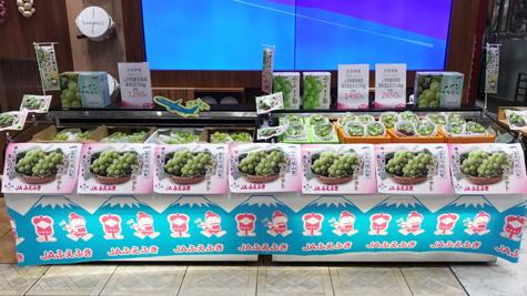 高雄漢神巨蛋購物廣場、山梨県シャインマスカット販売イベント